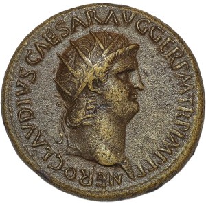 Cesarstwo Rzymskie, Neron 54-68, dupondius, Rzym