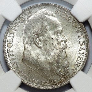 Germany, Bavaria, Regent Luitpold, 2 mark 1911 D, Munich