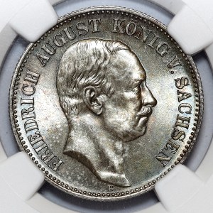 Niemcy, Saksonia, Fryderyk August III, 2 marki 1914 E, Muldenhütten