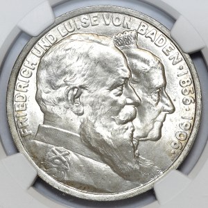 Germany, Baden, 5 marks 1906