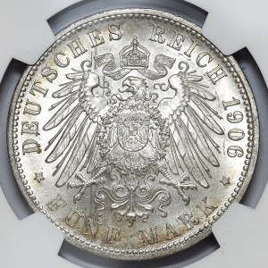 Germany, Baden, 5 marks 1906