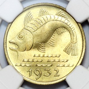 Free City of Danzig, 10 fenig 1932, Berlin