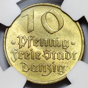 Free City of Danzig, 10 fenig 1932, Berlin