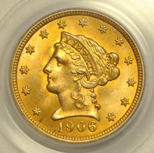 USA, $2 1/2 1906, Philadelphia