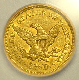USA, $2 1/2 1850