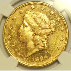 USA, 20 dolarów 1899 PROOF LIKE
