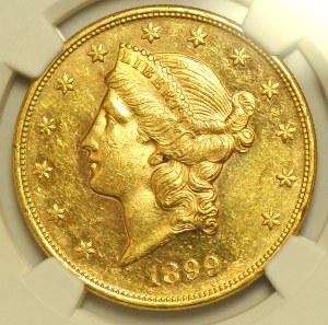 USA, $20 1899 PROOF LIKE.
