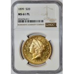 USA, 20 dolarów 1899 PROOF LIKE
