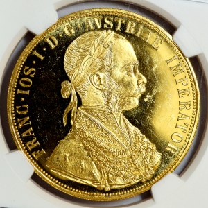 Austria, Franz Joseph I, 4 ducats 1915, Vienna - NEW MINTING