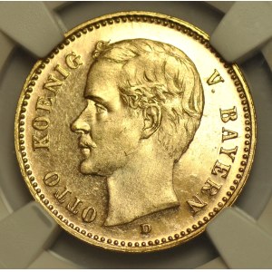 Niemcy, Bawaria, Otto, 10 marek 1909 D, Monachium