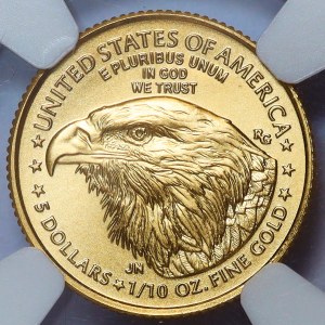 USA, 5 dolarów 2022