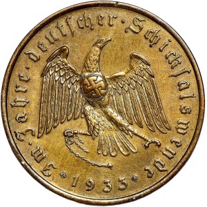 Niemcy, Medal Adolf Hitler 1933, Objęcie władzy w Niemczech, oryginalne pudełko