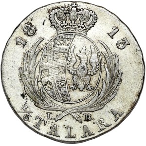 Księstwo Warszawskie, Fryderyk August I, 1/3 talara (dwuzłotówka) 1813, Warszawa