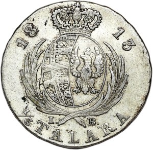 Duchy of Warsaw, Frederick August I, 1/3 thaler (two-zloty) 1813, Warsaw