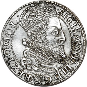 Sigismund III Vasa, sixpence 1599, Malbork, large head