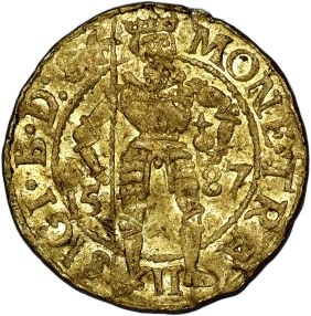 Hungary, Transylvania, Sigismund Batory, ducat 1587