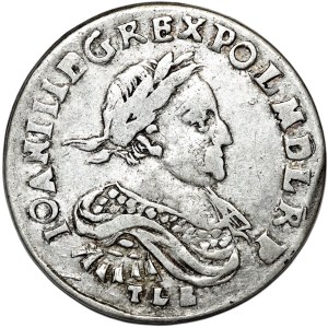 Jan III Sobieski, ort 1680, Kraków
