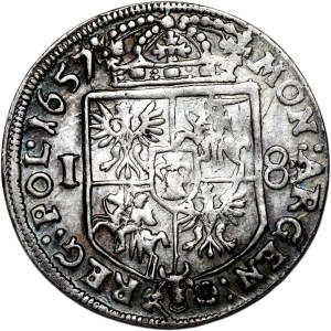 John II Casimir, ort 1657 IT, Cracow, rosettes