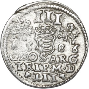 Stefan Batory, trojak 1586, Vilnius