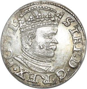 Stefan Batory, trojak 1586, Riga