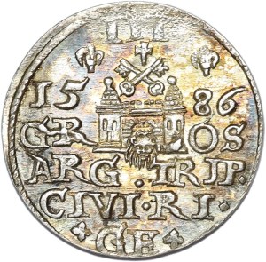 Stefan Batory, trojak 1586, Riga