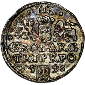 Zygmunt III Waza, trojak 1598, jak Wschowa - naśladownictwo (?)