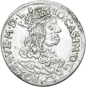 Jan II Kazimierz, trojak 1662 AT, Kraków