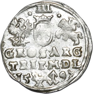 Sigismund III Vasa, trojak 1597, Vilnius, Lidman