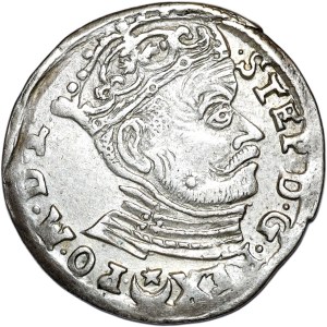 Stefan Batory, trojak 1583, Vilnius