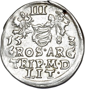 Stefan Batory, trojak 1583, Vilnius