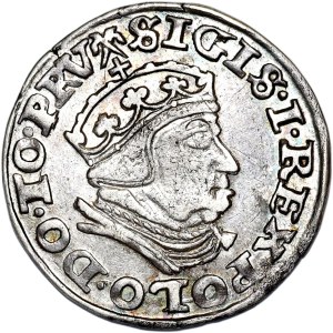 Sigismund I the Old, trojak 1540 PRV, Gdańsk