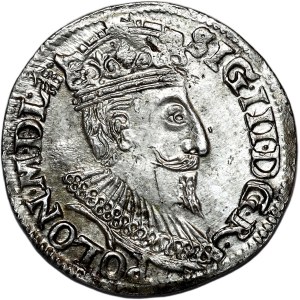 Zygmunt III Waza, trojak 1595, Olkusz
