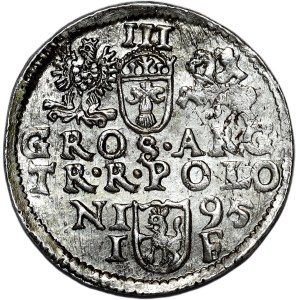 Zygmunt III Waza, trojak 1595, Olkusz