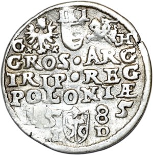 Stefan Batory, trojak 1585, Olkusz, GH