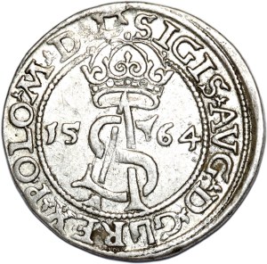 Sigismund II Augustus, trojak 1564, Vilnius, L/L