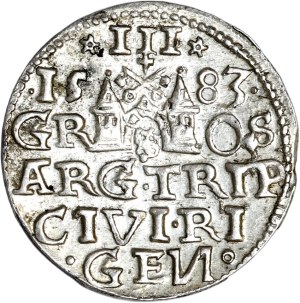 Stefan Batory, trojak 1583, Riga