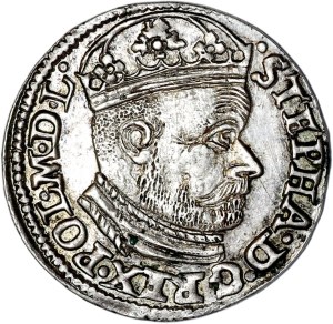 Stefan Batory, trojak 1585, Olkusz