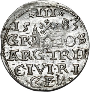 Stefan Batory, trojak 1583, Riga