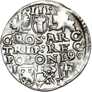 Zygmunt III Waza, trojak 1595, Bydgoszcz