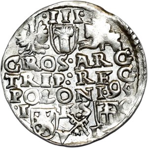 Zygmunt III Waza, trojak 1595, Bydgoszcz