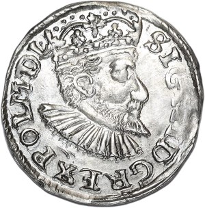 Zygmunt III Waza, trojak 1595, Bydgoszcz, haki