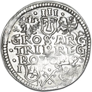 Zygmunt III Waza, trojak 1595, Bydgoszcz