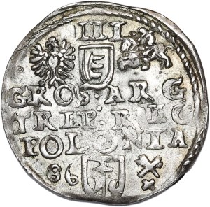 Stefan Batory, trojak 1586, Poznań