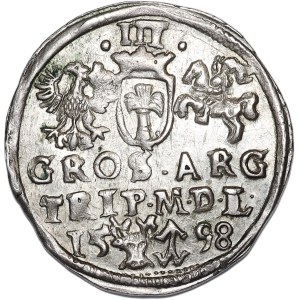 Zygmunt III Waza, trojak 1598, Wilno