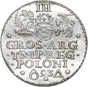 Zygmunt III Waza, trojak 1593, Malbork