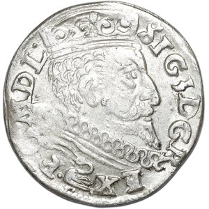 Zygmunt III Waza, trojak 1601, Wilno, łabędź