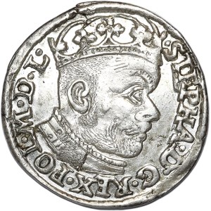 Stefan Batory, trojak 1584, Olkusz, GH