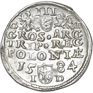 Stefan Batory, trojak 1584, Olkusz, GH