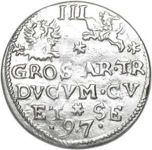 Księstwo Kurlandii, Fryderyk Kettler, trojak 1597, Mitawa