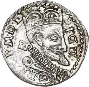 Sigismund III Vasa, trojak 1601, Lublin, date and IF in LINE.